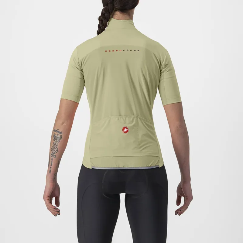 Castelli Perfetto RoS 2 Women's Wind Short Sleeve Jersey in Green Tea-1