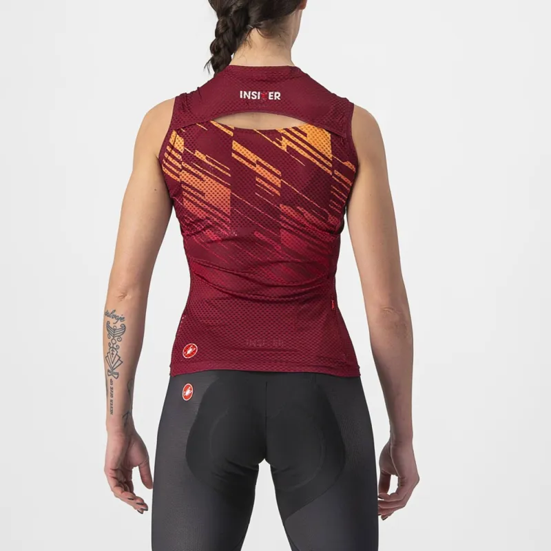 Castelli Insider Women's Sleeveless Jersey in Bordeaux-1