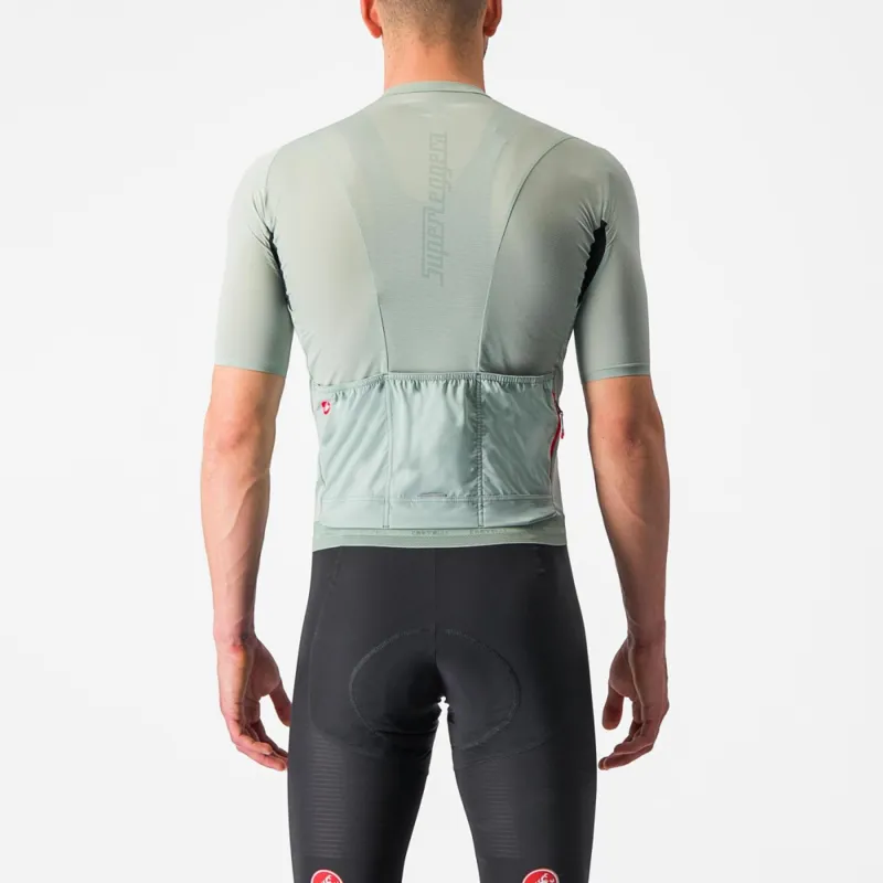 Castelli Superleggera 3 Short Sleeve Jersey in Defender Green-1
