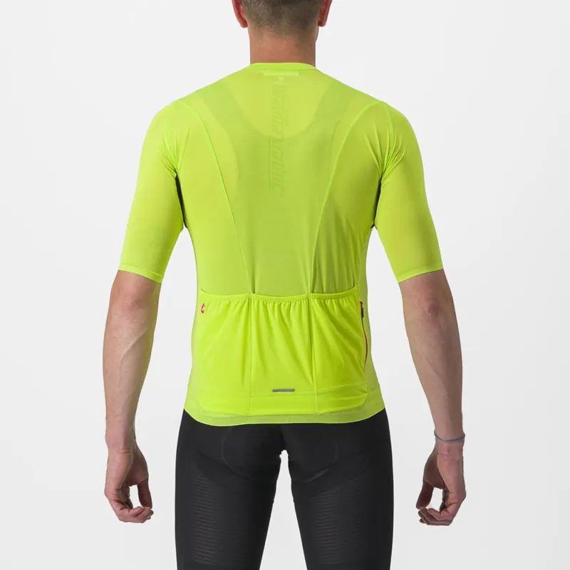 Castelli Superleggera 3 Short Sleeve Jersey in Electric Lime-1