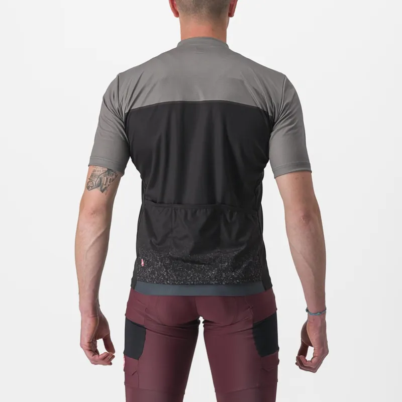 Castelli Unlimited Entrata Short Sleeve Jersey in Gunmetal Grey/Black-1