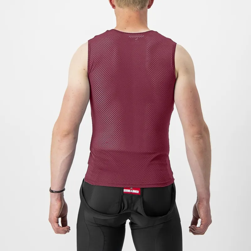 Castelli Pro Mesh 2.0 Sleeveless Base Layer in Bordeaux-1