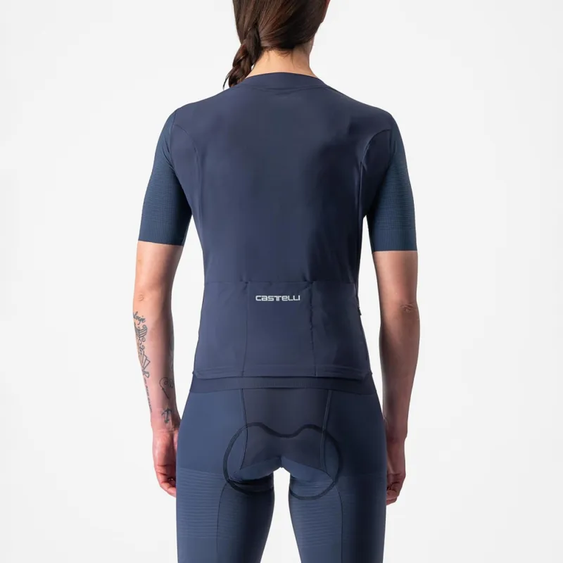 Castelli Premio Women's Short Sleeve Jersey in Belgian Blue-2