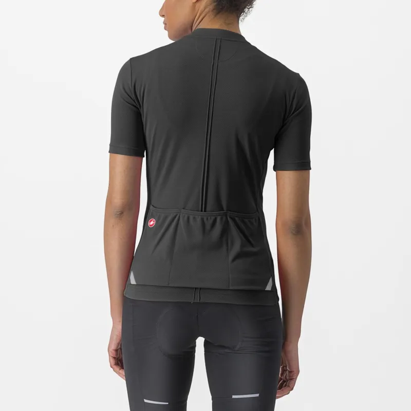 Castelli Anima 4 Women's Short Sleeve Jersey in Black-1