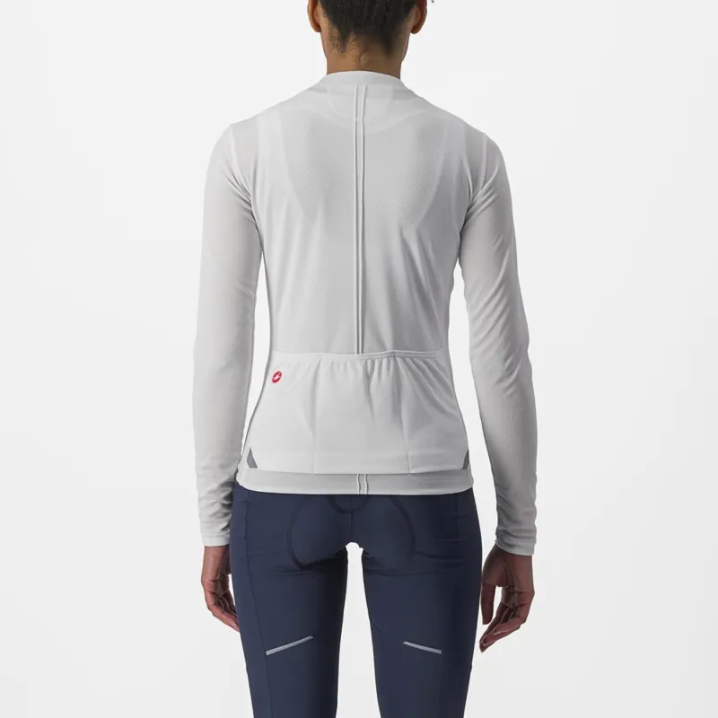 Castelli Anima 4 Long Sleeve Women's Jersey in Ivory-1