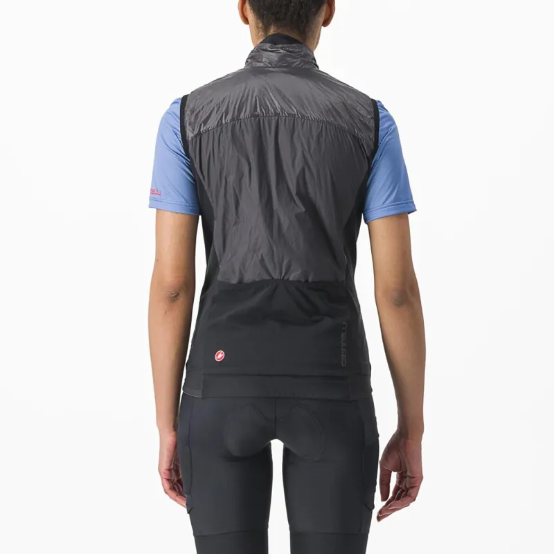 Castelli Unlimited Women's Puffy Vest in Grey/Red-1