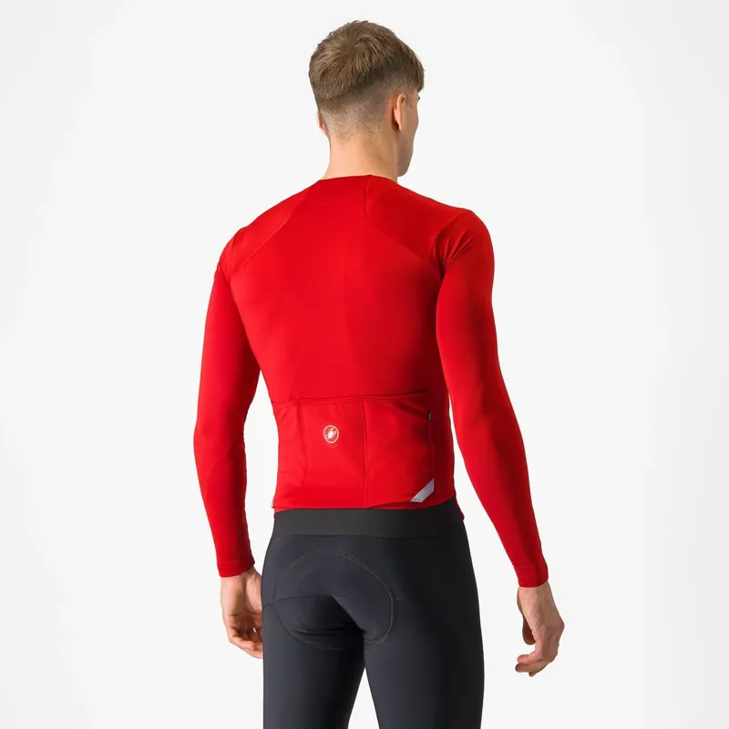 Castelli Fly Long Sleeve Jersey in Rich Red-1