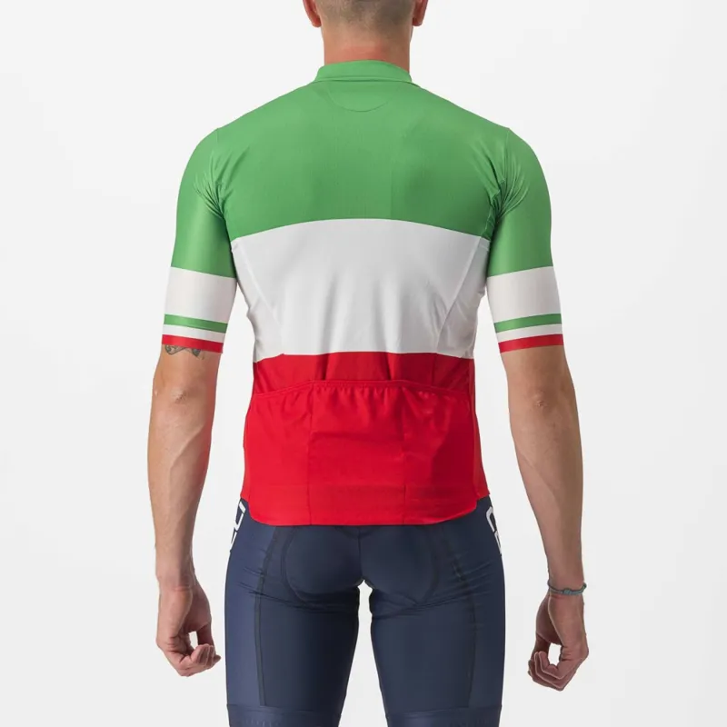 Castelli Team Italia Short Sleeve Jersey in Tricolore-1