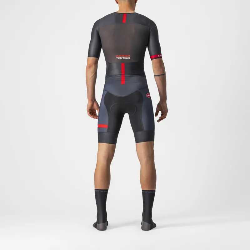 Castelli Free Sanremo 2 Short Sleeve Suit in Black-1