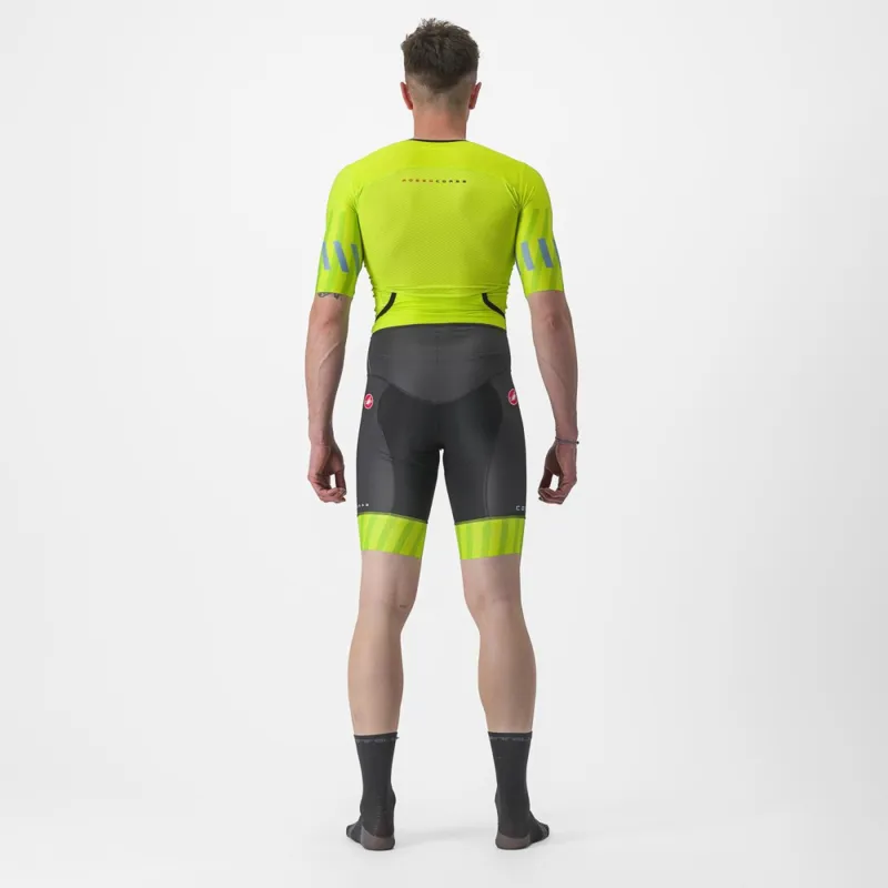 Castelli Free Sanremo 2 Short Sleeve Suit in Electric Lime/Niagara Blue-1