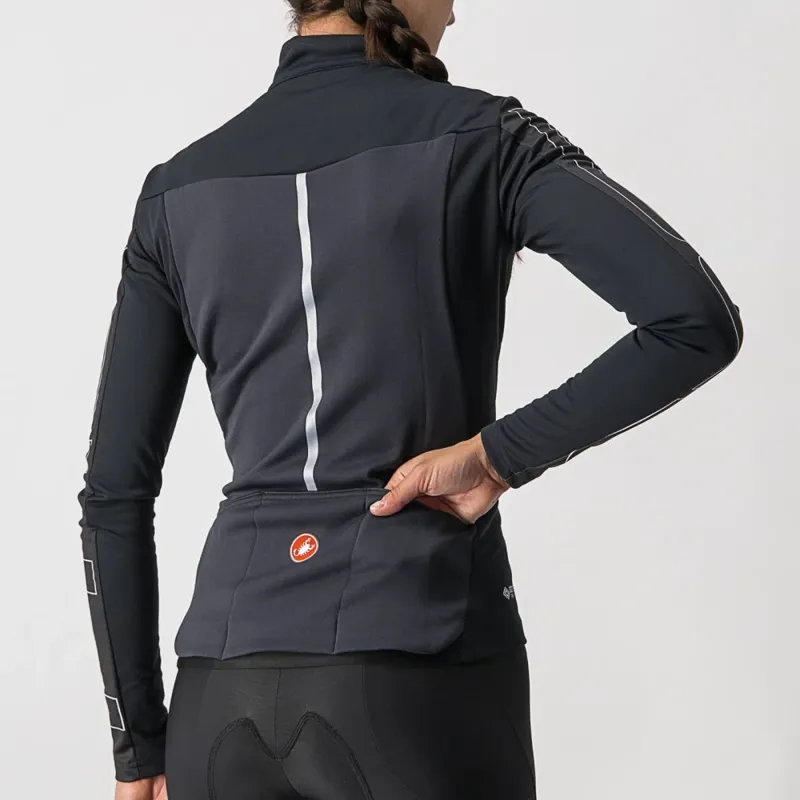 Castelli Transition Women's Jacket in Light Black/Ivory-3
