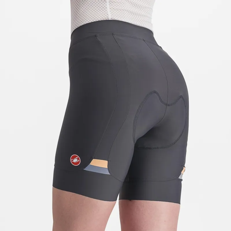 Castelli Prima Women's Shorts in Grey/Soft Orange-2