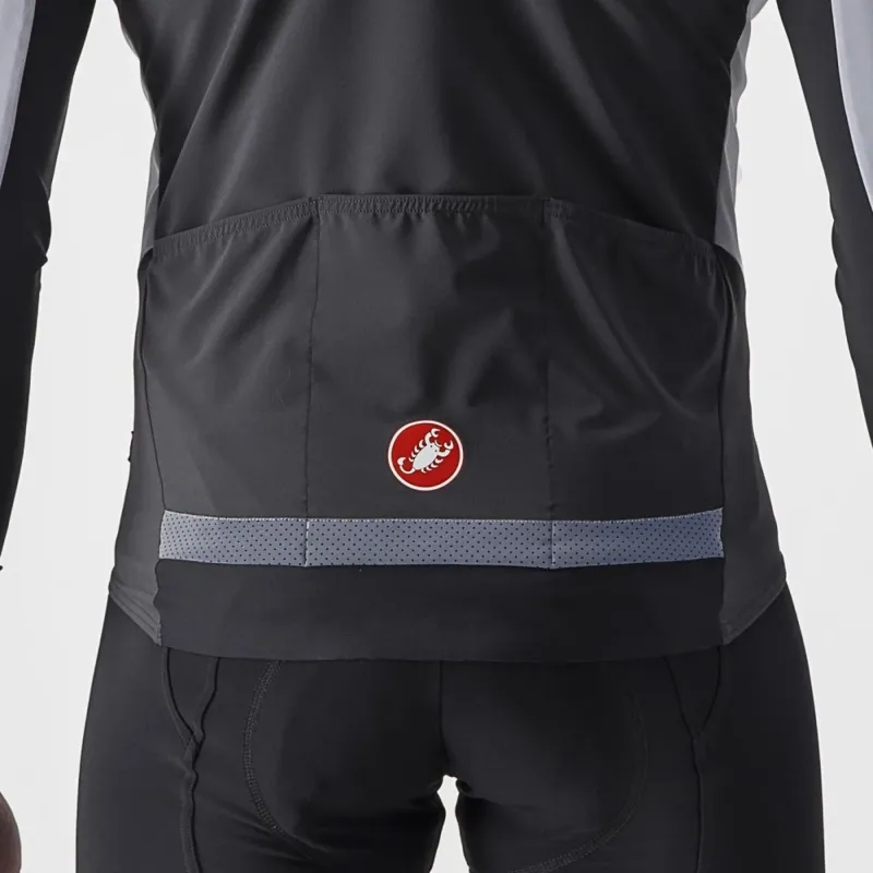 Castelli Beta RoS Jacket in Silver Grey/Dark Grey/Red-2
