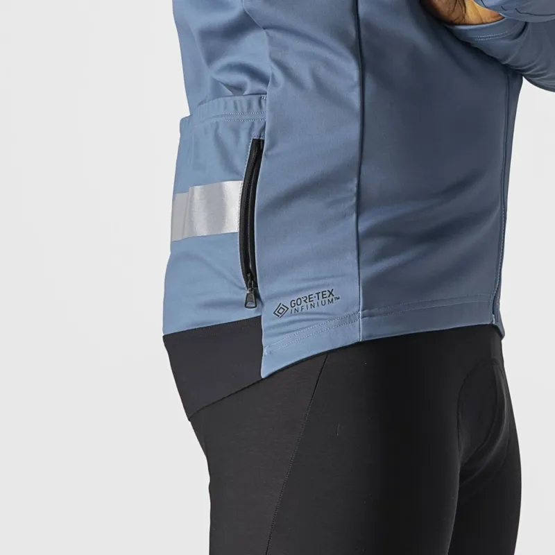 Castelli Raddoppia 3 Jacket in Steel Blue/Blue Reflex-2