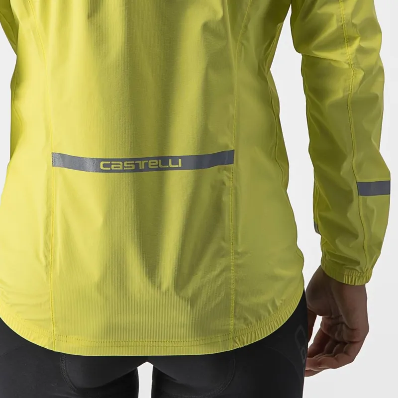 Castelli Emergency 2 Women's Rain Jacket in Brilliant Yellow-2