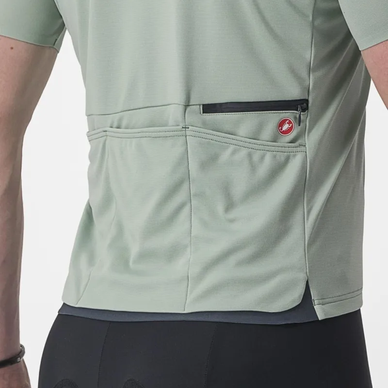 Castelli Unlimited Allroad Short Sleeve Jersey in Defender Green-2
