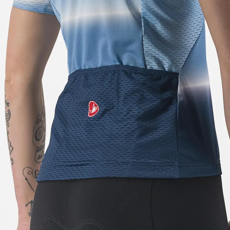 Castelli Dolce Women's Short Sleeve Jersey in Ocean Fade-2