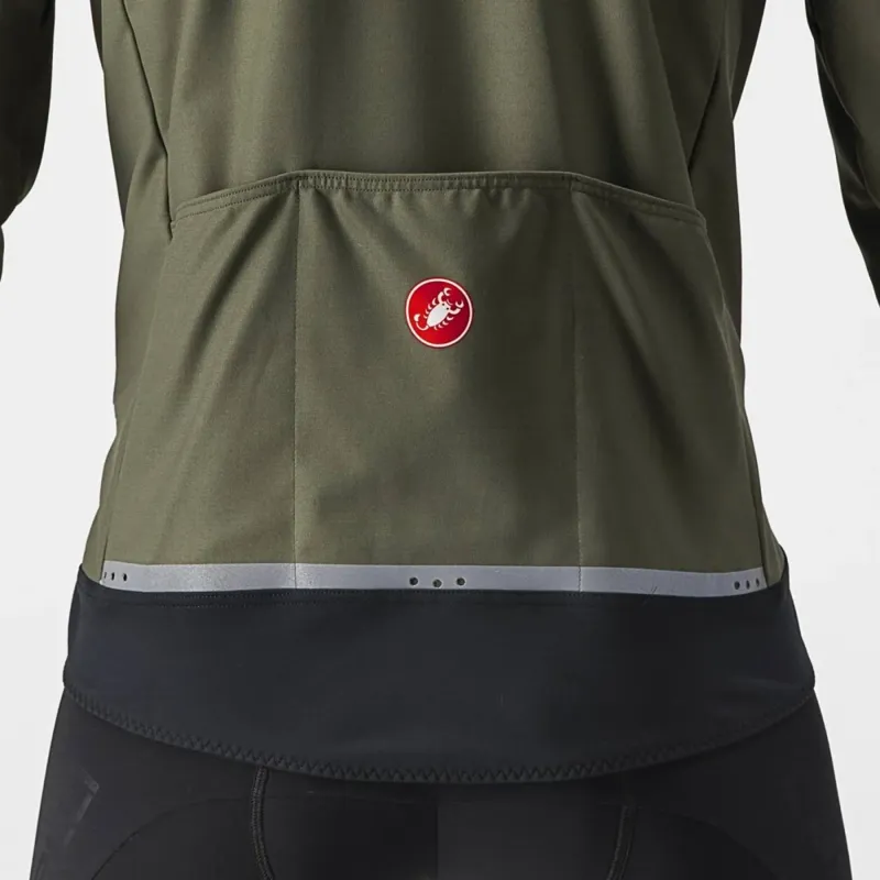 Castelli Unlimited Perfetto RoS 2 Jacket in Military Green/Goldenrod-2