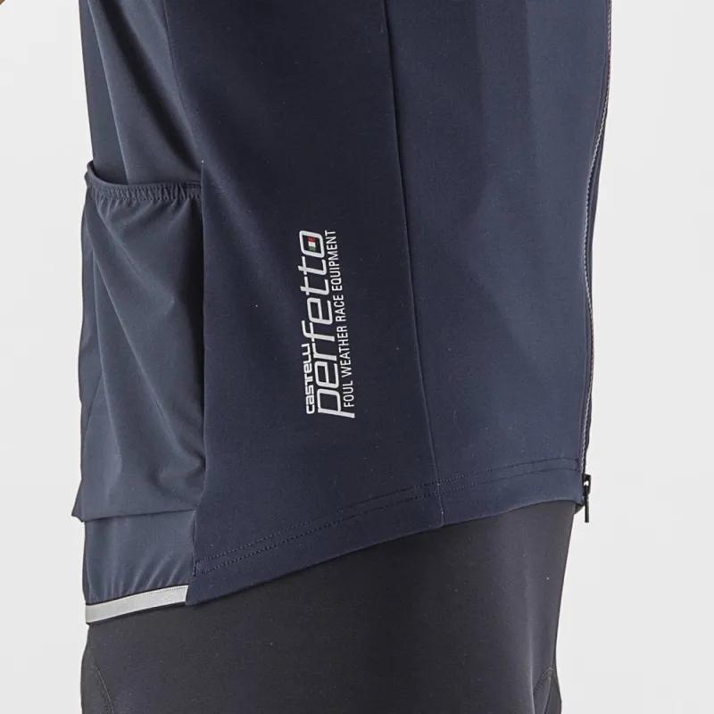 Castelli Perfetto RoS 2 Wind Short Sleeve Jersey in Belgian Blue-2