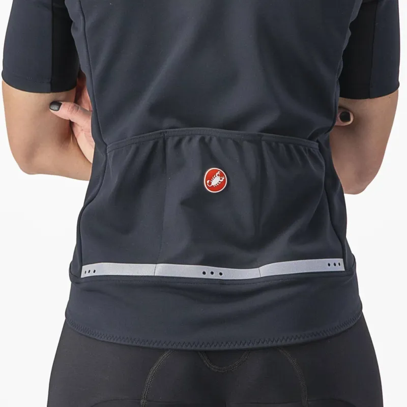 Castelli Gabba RoS 2 Short Sleeve Women's Jersey in Light Black/Black-2