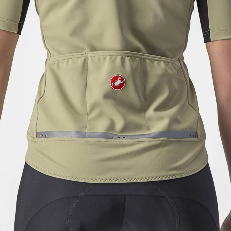 Castelli Gabba RoS 2 Short Sleeve Women's Jersey in Green Tea/Chalk-2