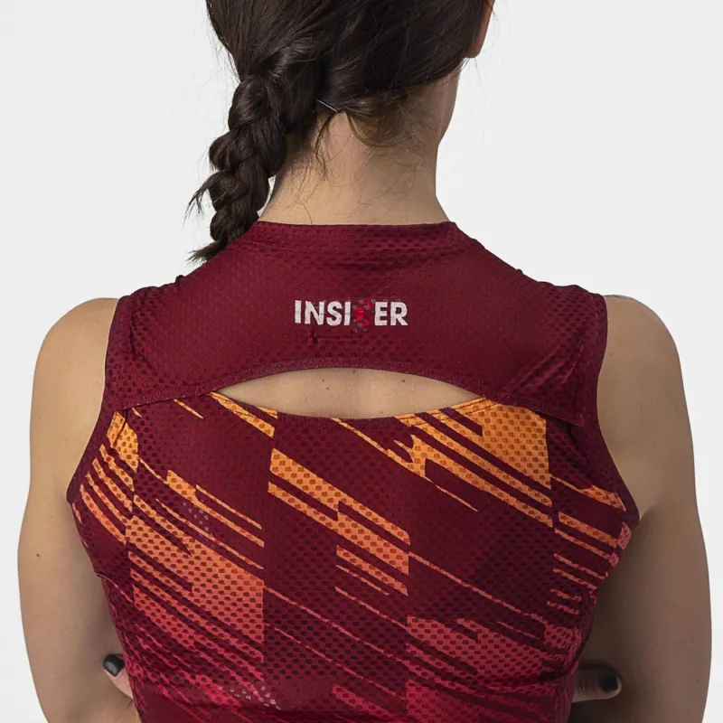 Castelli Insider Women's Sleeveless Jersey in Bordeaux-2