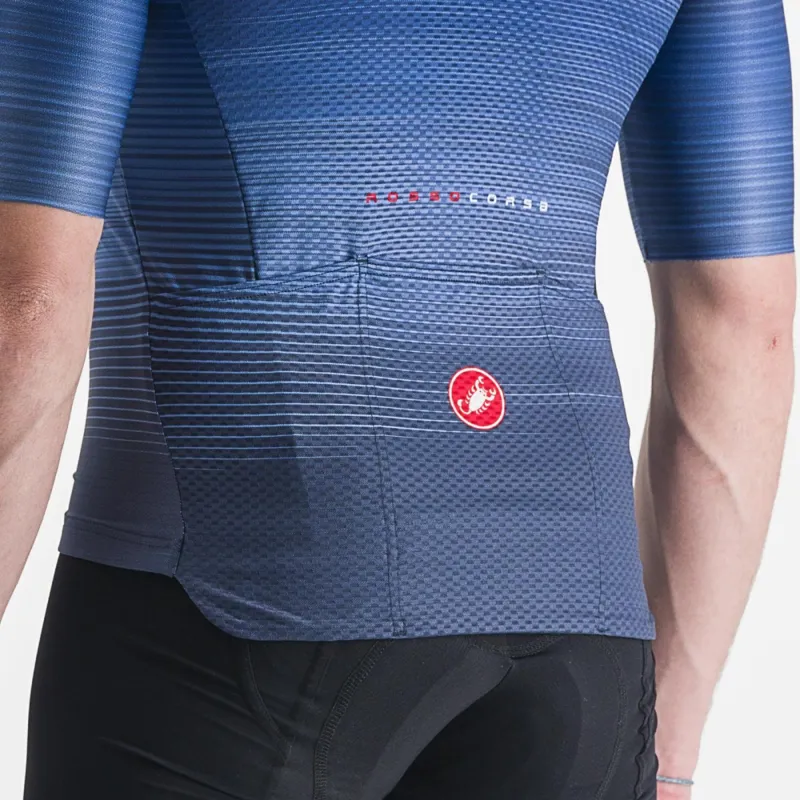 Castelli Aero Race 6.0 Short Sleeve Jersey in Belgian Blue-2
