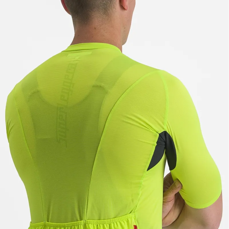 Castelli Superleggera 3 Short Sleeve Jersey in Electric Lime-2