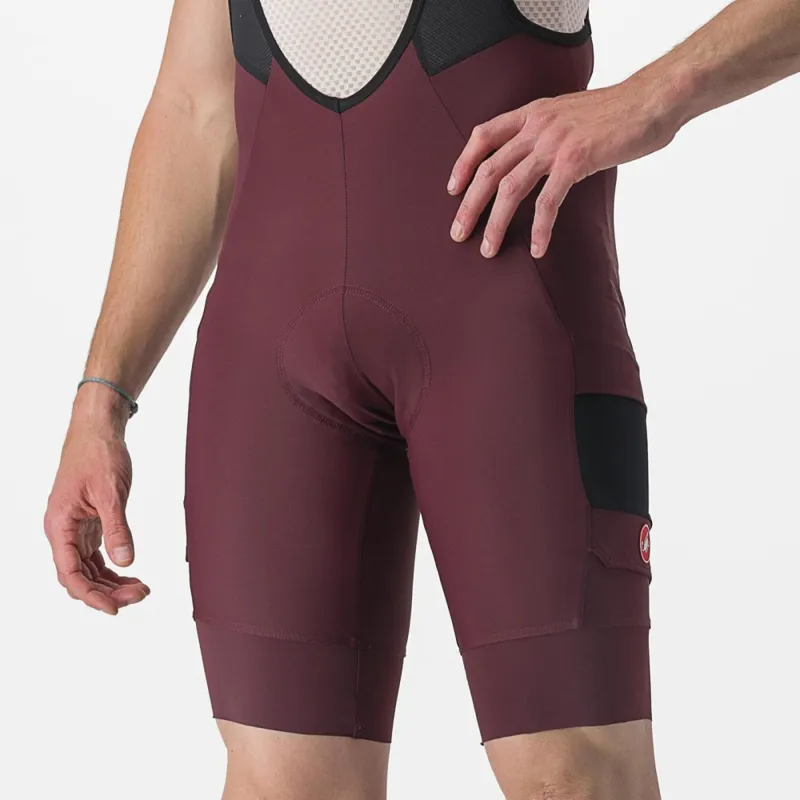 Castelli Unlimited Cargo Bib Shorts in Bordeaux-2