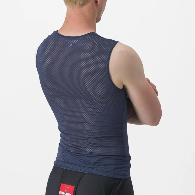 Castelli Pro Mesh 2.0 Sleeveless Base Layer in Belgian Blue-2