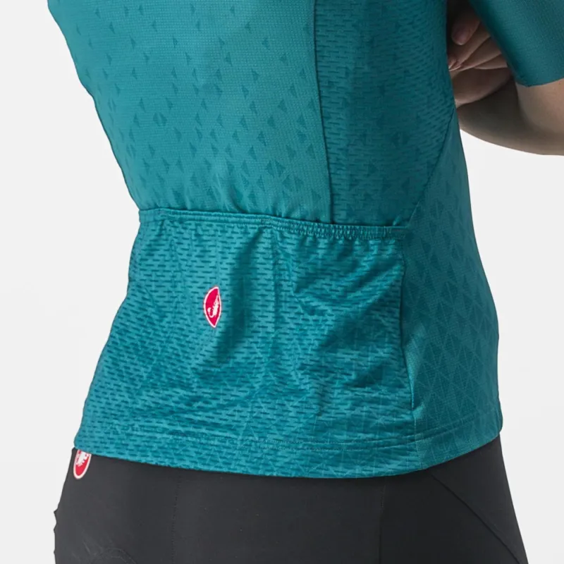 Castelli Pezzi Women's Short Sleeve Jersey in Quetzal Green-2