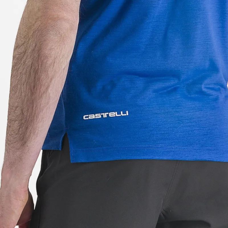 Castelli Italia Merino T-Shirt in Azzurro Italia-2
