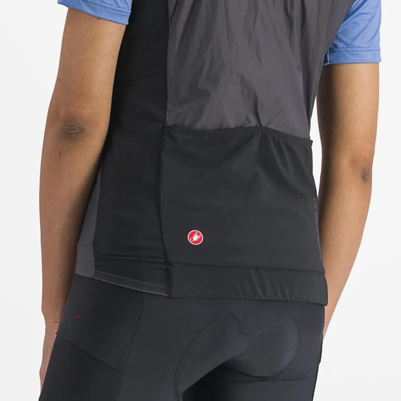 Castelli Unlimited Women's Puffy Vest in Grey/Red-2