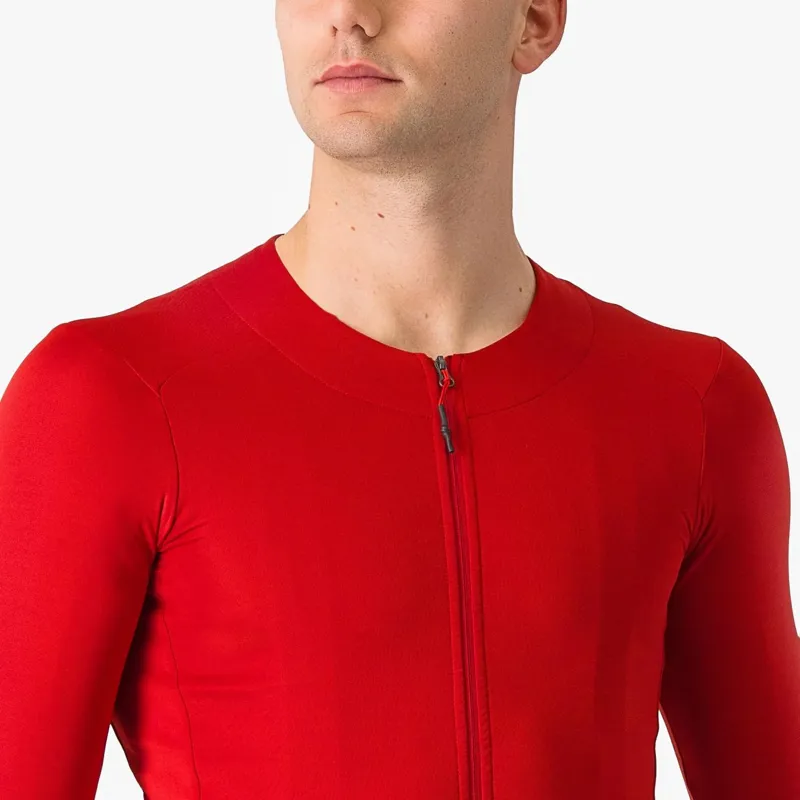 Castelli Fly Long Sleeve Jersey in Rich Red-2