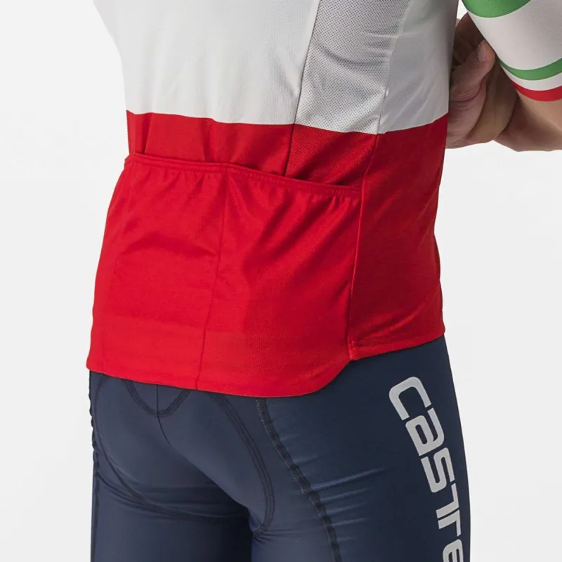 Castelli Team Italia Short Sleeve Jersey in Tricolore-2