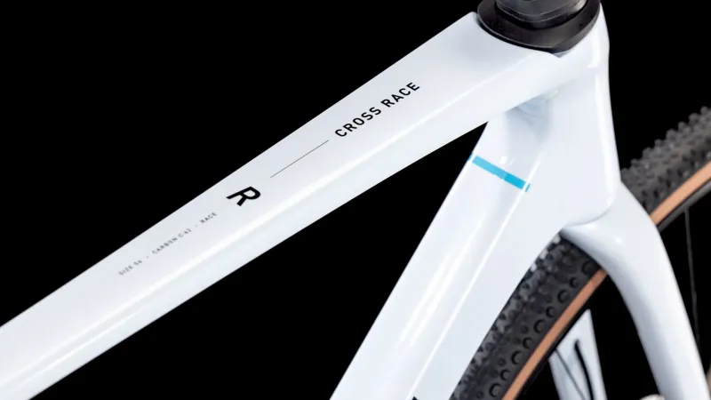 Cube Cross Race C:62 Race Gravel Bike 2026 in Polar White/Blue-1