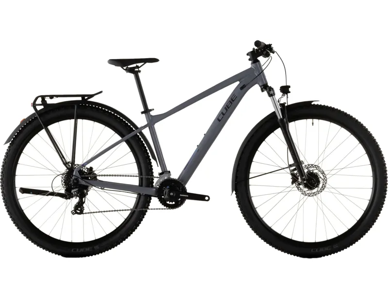 Balfes Bikes Cube Aim One Fe Hardtail Mountain Bike 2026 in Smoke/Black | Free postage over £30, £10 off first order, price match & 0% finance.