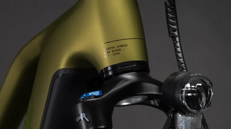 Cube Touring Hybrid Pro 800 Trapeze Electric Hybrid Bike 2026 in Goldenlime/Black-6