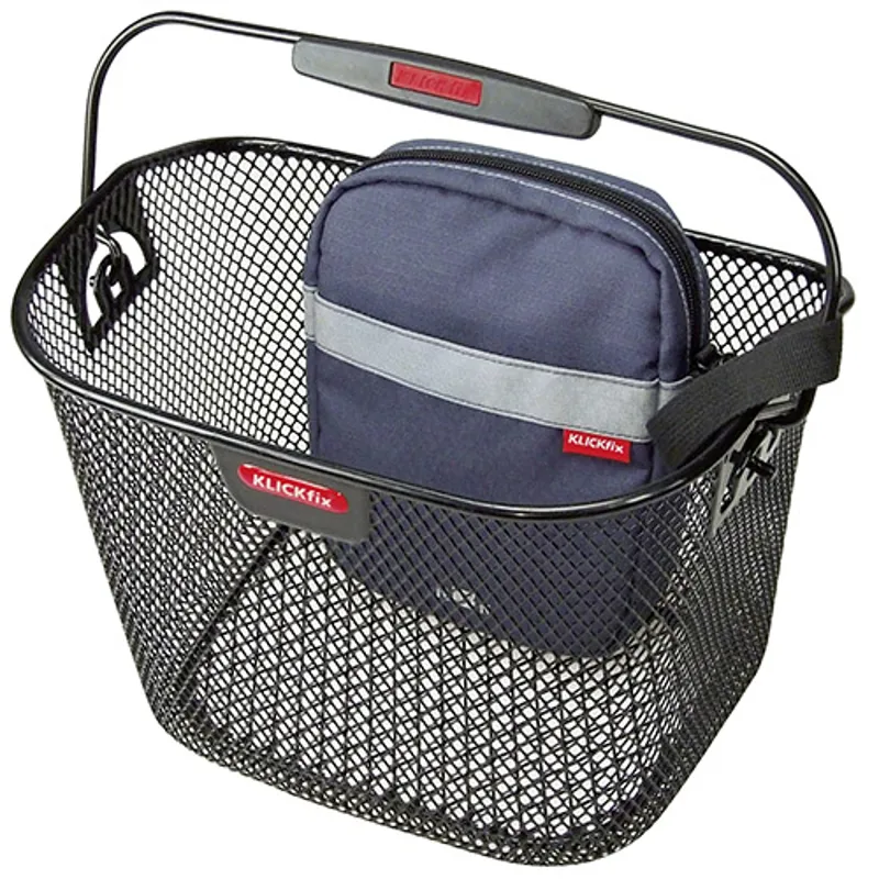 Rixen-Kaul Mini Handlebar Basket in BLACK-1