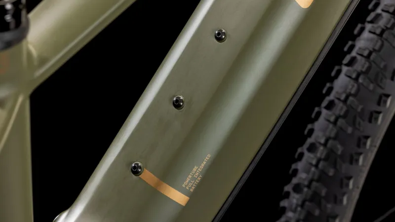 Cube Reaction Hybrid Pro 600 Electric Hardtail Mountain Bike 2025 in Dustyolive/Gold-2