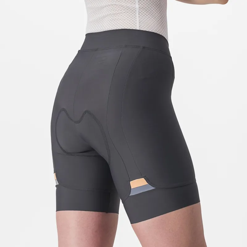 Castelli Prima Women's Shorts in Grey/Soft Orange-3