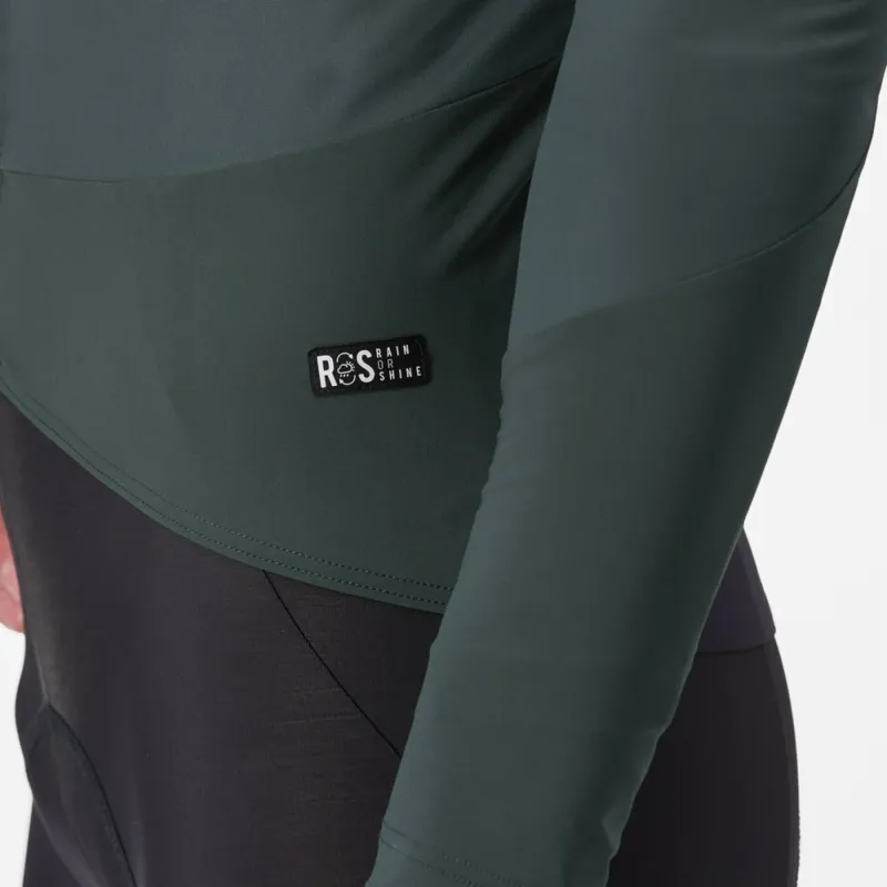 Castelli Beta RoS Jacket in Rover Green/Red Orange-3