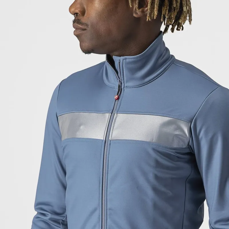 Castelli Raddoppia 3 Jacket in Steel Blue/Blue Reflex-3