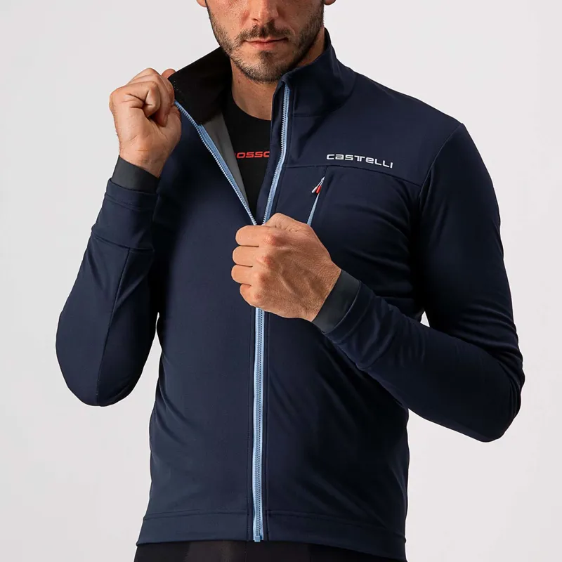 Castelli Go Jacket in Savile Blue-4