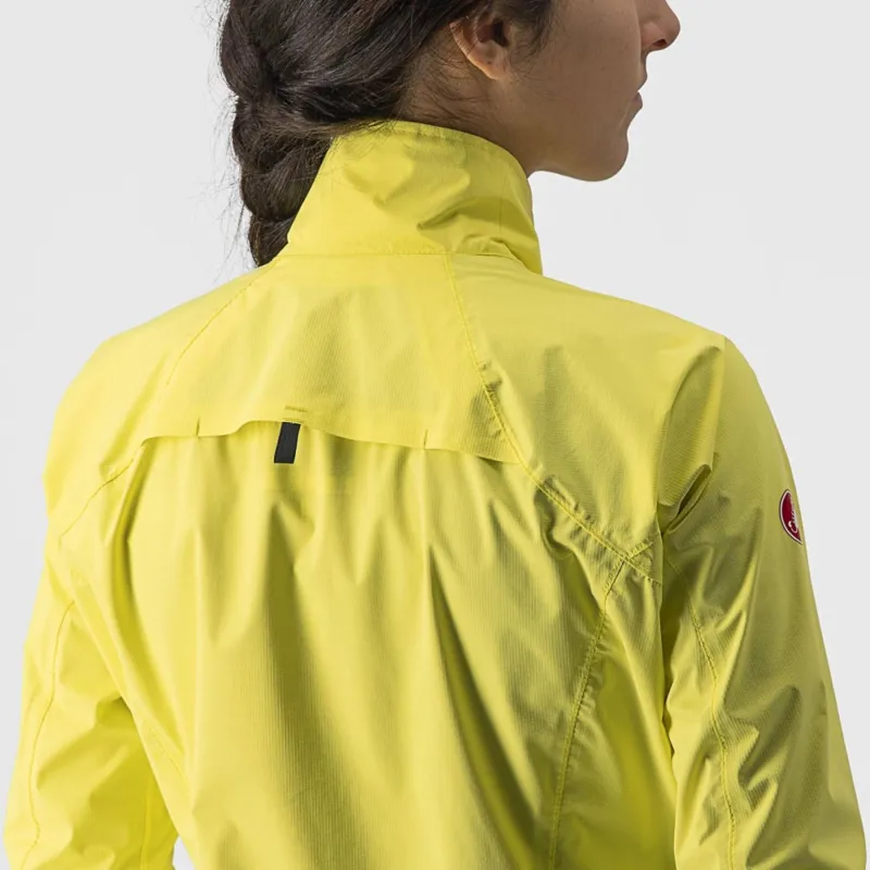 Castelli Emergency 2 Women's Rain Jacket in Brilliant Yellow-3