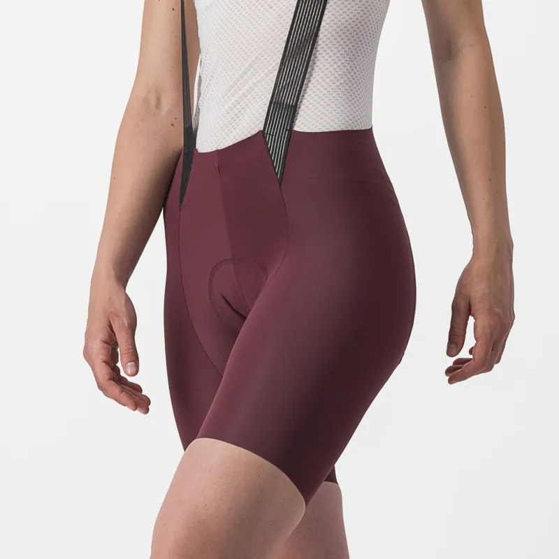 Castelli Free Aero RC Women's Bib Shorts in Bordeaux-3