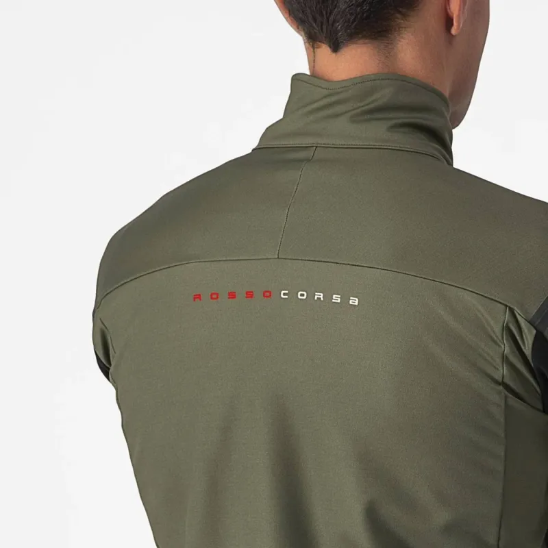 Castelli Unlimited Perfetto RoS 2 Jacket in Military Green/Goldenrod-3