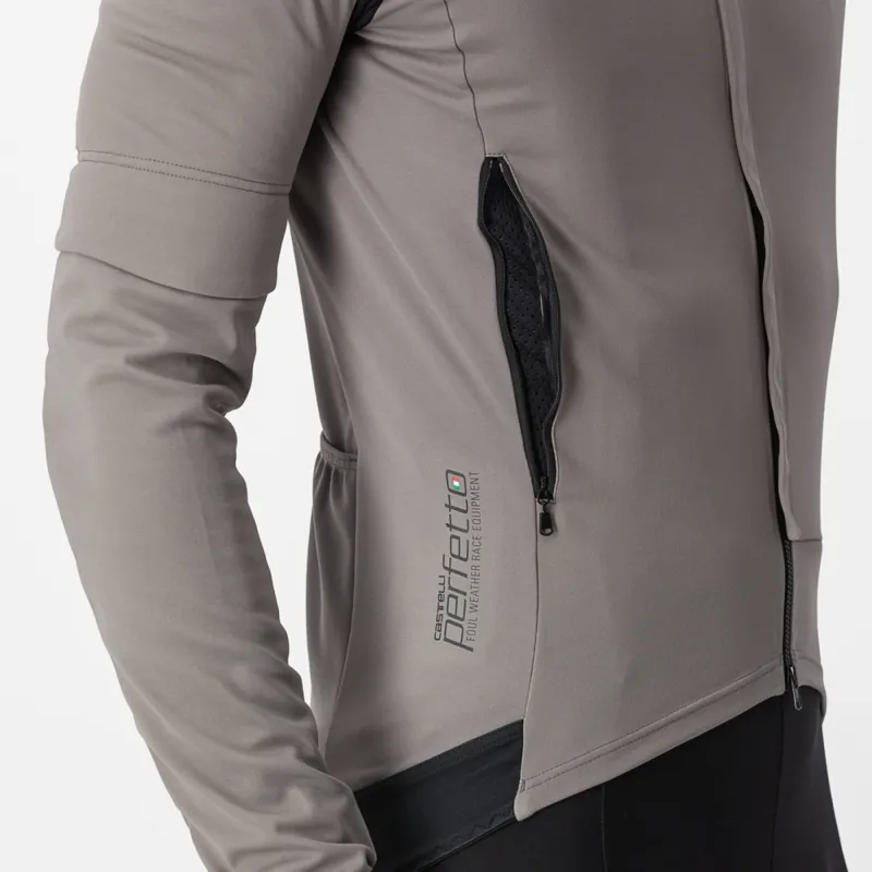 Castelli Perfetto RoS 2 Convertible Jacket in Nickel Grey/Grey-3