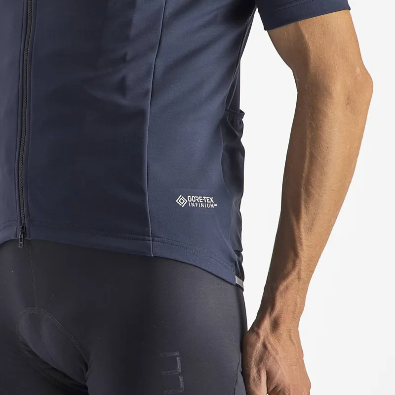 Castelli Perfetto RoS 2 Wind Short Sleeve Jersey in Belgian Blue-3