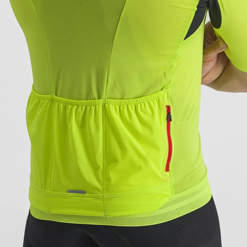 Castelli Superleggera 3 Short Sleeve Jersey in Electric Lime-3